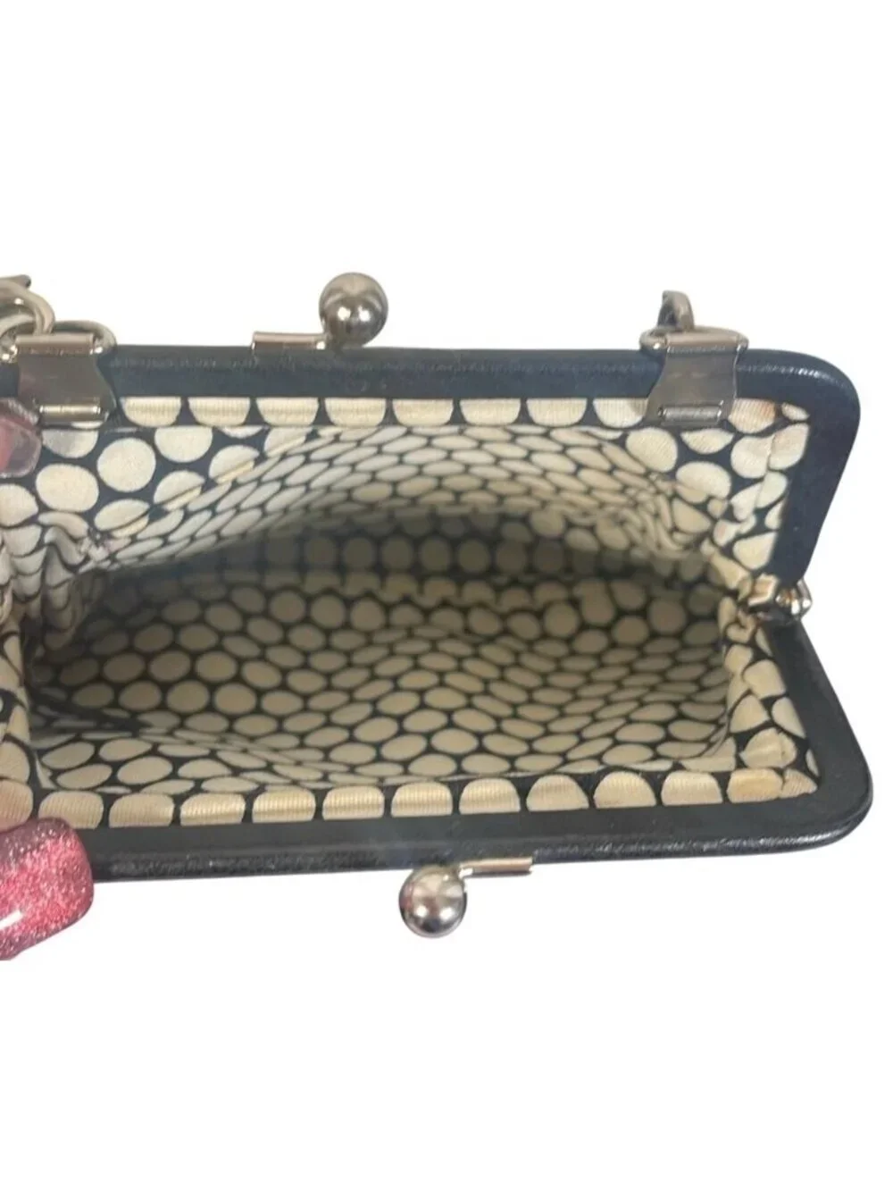 Brighton Rare vintage Retired crossbody Coin Purse Face Design with chain strap